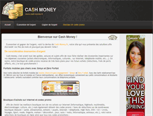 Tablet Screenshot of cash-money.fr